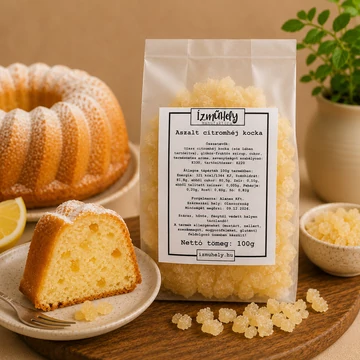 Ízműhely- Aszalt citromhéj kocka 100g