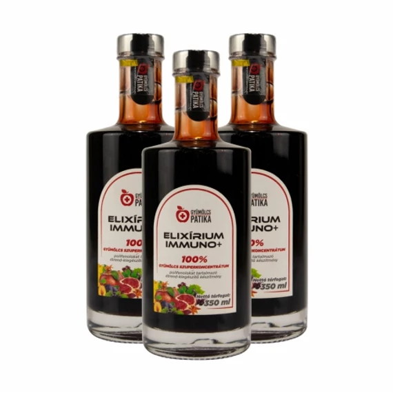 Elixírium Immuno+ 8 féle összetevővel 3x350 ml 