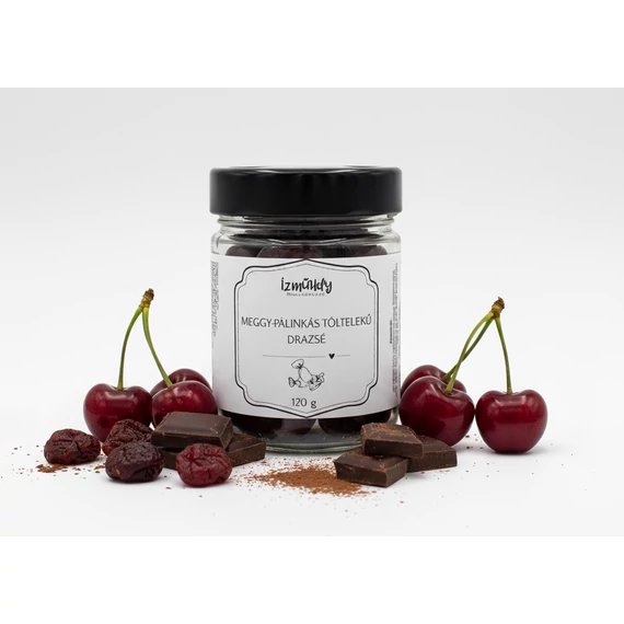 Ízműhely Desszert Kollekció - Meggy-pálinkás töltelékű drazsé 120g