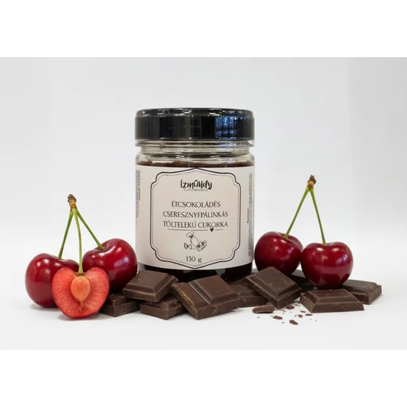Ízműhely Desszert Kollekció - Étcsokoládés cseresznyepálinkás töltelékű drazsé 130g