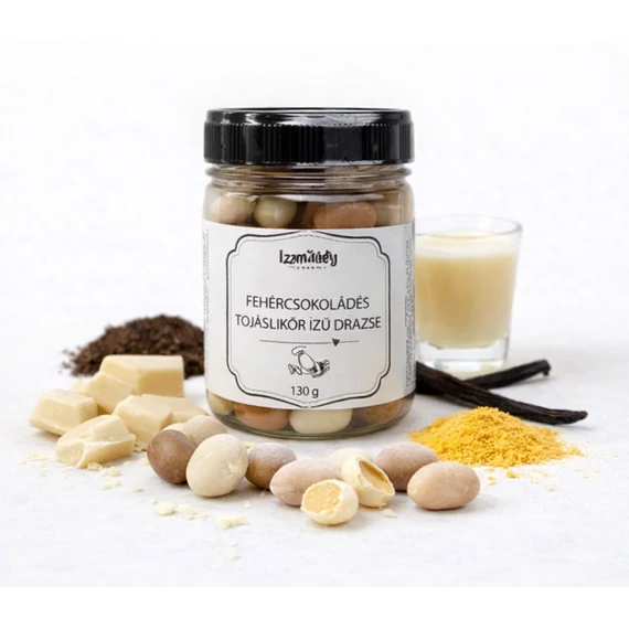 Ízműhely Desszert Kollekció - Fehércsokoládés tojáslikőr ízű drazsé g