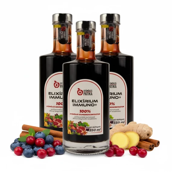 Elixírium Immuno+ 8 féle összetevővel 3x350 ml 