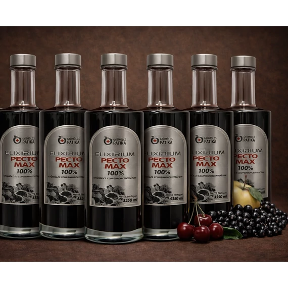 Elixírium PectoMax polifenol tartalmú 100% gyümölcs szuperkoncentrátum 6x350ml