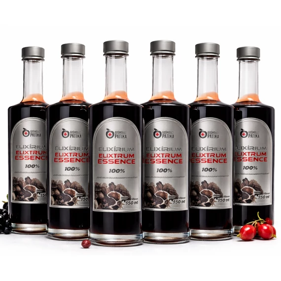 Elixírium ULTRA ESSENCE-EXTRA magas polifenol tartalmú étrend-kiegészítő, 100% gyümölcs szuperkoncentrátum 6x350ml