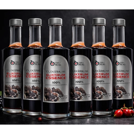 Elixírium ULTRA ESSENCE-EXTRA magas polifenol tartalmú étrend-kiegészítő, 100% gyümölcs szuperkoncentrátum 6x350ml
