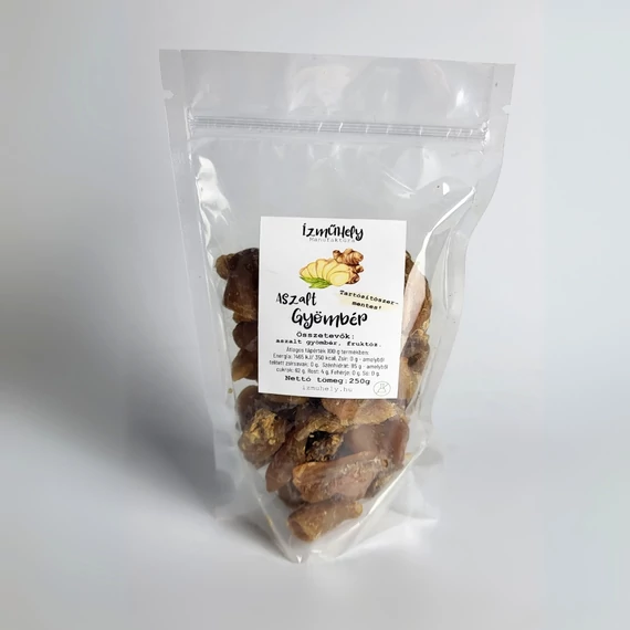 Ízműhely- Aszalt gyömbér Cukormentes 250g