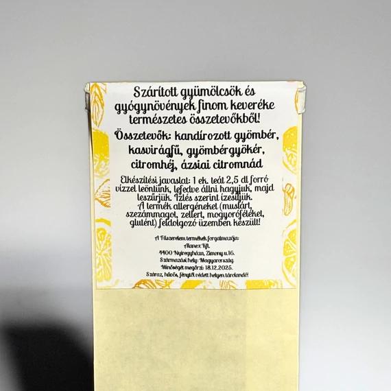 Ízműhely- Gyümölcstea citromos- gyömbéres echinaciával 100g