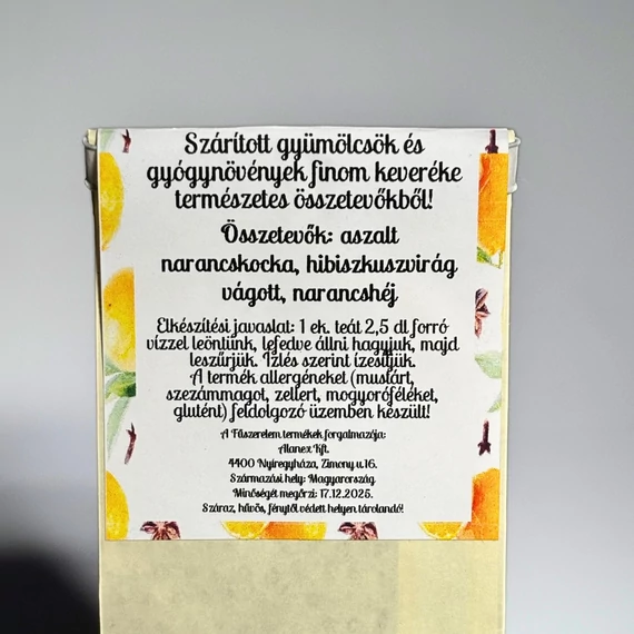 Ízműhely- Gyümölcstea narancsos 100g
